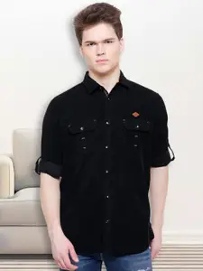 Kuons Avenue Men Smart Slim Fit Corduroy Casual Shirt