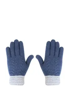 LOOM LEGACY Men Acrylic Patterned Hand Gloves