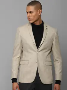 Allen Solly Men Self Design Single-Breasted Woolen Formal Blazer