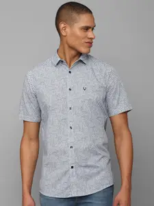 Allen Solly Men Slim Fit Printed Pure Cotton Casual Shirt
