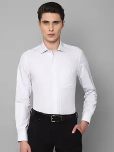 Louis Philippe Men Slim Fit Striped Pure Cotton Formal Shirt
