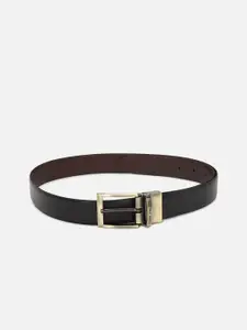 Louis Philippe Men Black Leather Belt