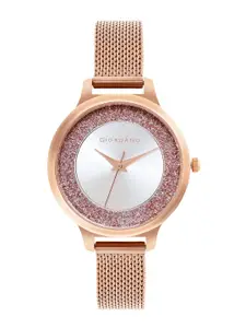 GIORDANO Women Stainless Steel Bracelet Style Straps Analogue Watch - GD4071-22