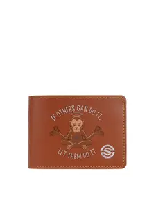 SCHARF Men Typography Printed Two Fold Wallet
