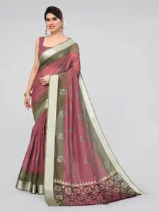 MIRCHI FASHION Floral Zari Saree