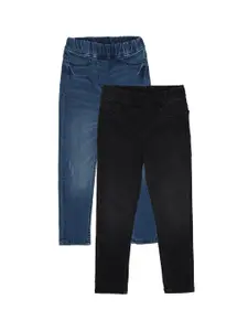 Peter England Girls Set of 2 Skinny Fit Jeans
