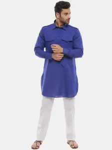 V-Mart Men Pure Cotton Pathani Kurta with Pyjamas