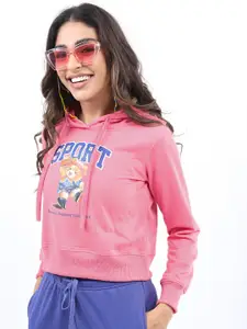 KETCH Women Printed Hooded Sweatshirt