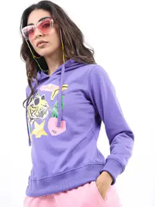 KETCH Women Printed Hooded Sweatshirt