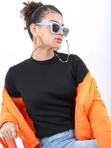 KETCH Women Crew Neck Acrylic Pullover