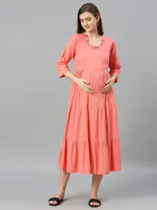 Aanyor Maternity A-Line Midi Dress