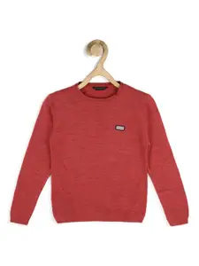 Peter England Boys Round Neck Long Sleeves Acrylic Pullover