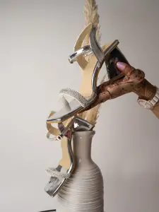 Shoetopia Embellished Block Heels