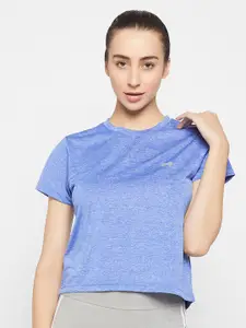 Clovia Women Comfort Fit Cropped Active T-shirt