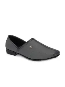 John Karsun Men Textured Lightweight Mojaris
