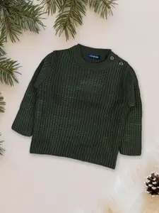 CHIMPRALA Boys Ribbed Pullover Wool Sweater