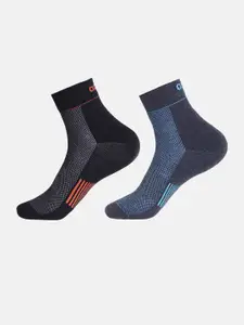 ADIDAS Men Pack Of 2 Patterned Ankle Length Socks
