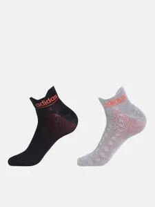 ADIDAS Men Pack Of 2 Patterned Ankle-Length Socks