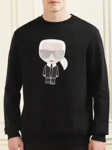 Karl Lagerfeld Men Printed Pure Cotton Sweatshirt