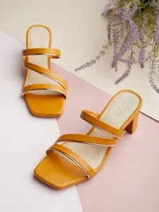 Tokyo Talkies Square Toe Block Heels