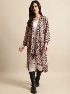 UnaOne Women Printed Longline Shrug