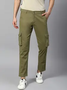 Dennis Lingo Men Tapered Fit Cargos Cotton Trousers