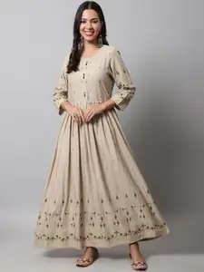 KALINI Grey Maxi Maxi Dress