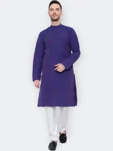 Latest Chikan Garments Men Striped Handloom Cotton Kurta