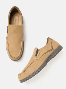 Woodland Men Nubuck Leather Slip-Ons