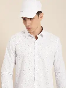 encore by INVICTUS Micro-Ditsy Printed Casual Shirt