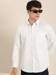 encore by INVICTUS Micro-Ditsy Printed Casual Shirt