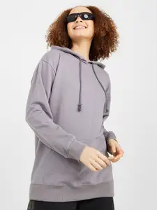 Styli Women Printed Hooded Sweatshirt