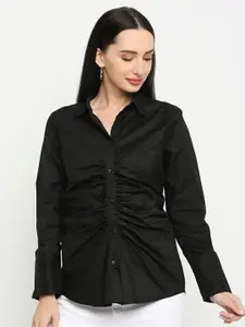 Remanika Women Pure Cotton Gathers Comfort Casual Shirt