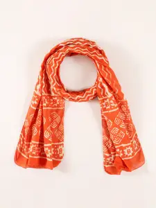 HANDICRAFT PALACE Women Cotton Chevron Printed Scarf