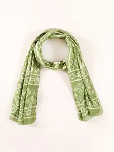 HANDICRAFT PALACE Women Cotton Geometric Printed Scarf