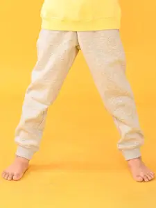 Anthrilo Boys Textured Relaxed High-Rise Easy Wash Joggers Trousers