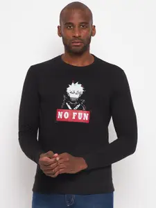Wear Your Mind Men Cotton Printed Sweatshirt