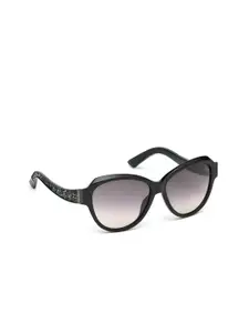 SWAROVSKI Women Cateye Sunglasses with UV Protected Lens SK0111 57 01B