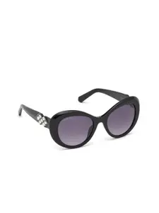 SWAROVSKI Women Cateye Sunglasses with UV Protected Lens SK0224 54 69T
