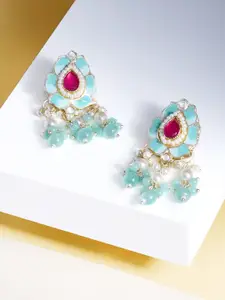 Zaveri Pearls Contemporary Drop Earrings