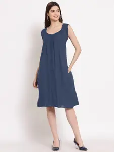 PATRORNA Plus Size A-Line Cotton Dress