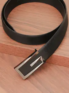 Carlton London Men Textured Leather Formal Belt