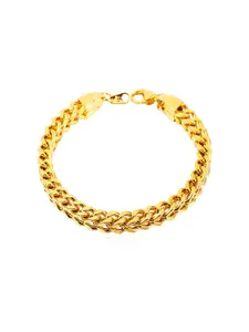 ZIVOM Men Gold-Plated Link Bracelet