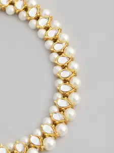 Peora Gold-Plated Artificial Beads Traditional Anklet