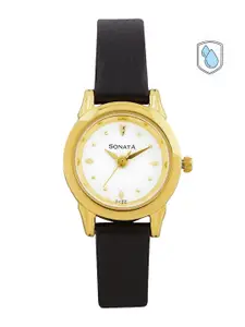 Sonata Women White Dial Watch ND8925YL01J