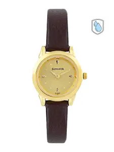Sonata Women Gold-Toned Dial Watch ND8925YL02J