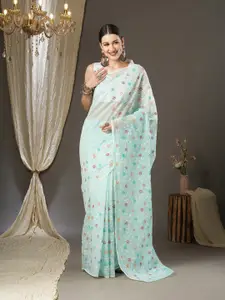Saree mall Floral Emboidered Festive Sarees