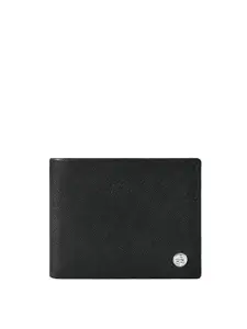 Eske Men Textured Leather Two Fold Wallet