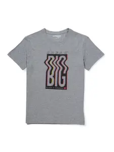 Gini and Jony Boys Cotton Typography Printed T-shirt
