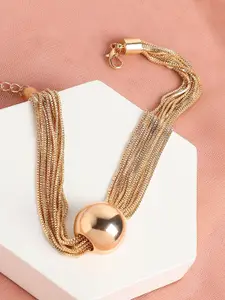 SOHI Gold-Plated Necklace